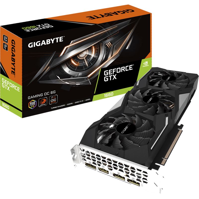 GIGA VGA NV 6GB GTX1660 GAMING OC 6GD 3xDP