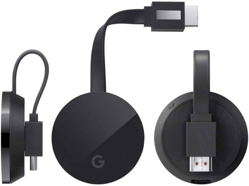 GOOGLE Chromecast Ultra Streaming-Player, Black GA3A00406A07