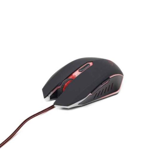 Gembird mice USB 2400 DPI Ambidextrous Black,Red MUSG-001-R