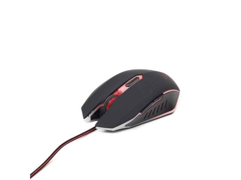 Gembird mice USB 2400 DPI Ambidextrous Black,Red MUSG-001-R