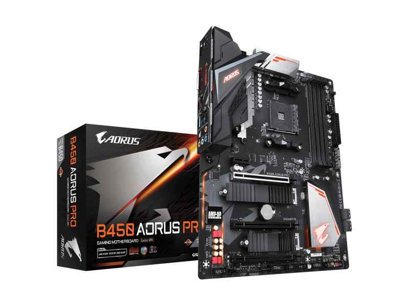 Gigabyte B450 AORUS PRO motherboard Socket AM4 AMD ATX B450