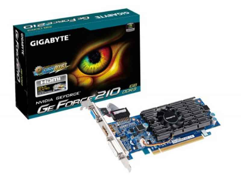 Gigabyte Graphics card GeForce 210 1GB GDDR3 GV-N210D3-1GI