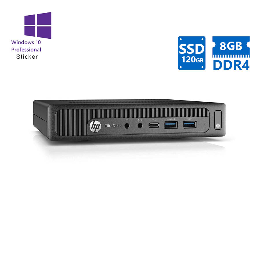 HP 800G2 DM i5-6500/8GB DDR4/120GB SSD/No ODD/10P Grade A Refurbished PC