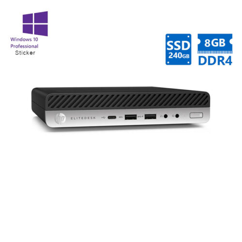 HP 800G3 DM i5-6500T/8GB DDR4/240GB SSD/No ODD/10P Grade A Refurbished PC