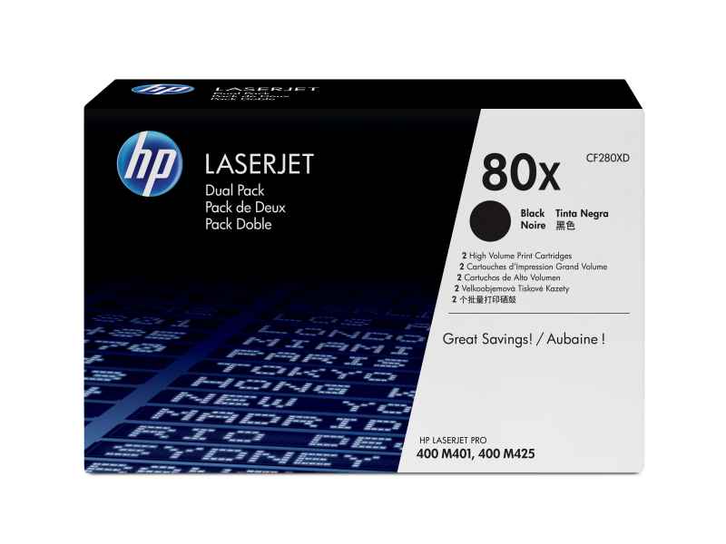 HP 80X Laser cartridge 13800 pages Black CF280XD