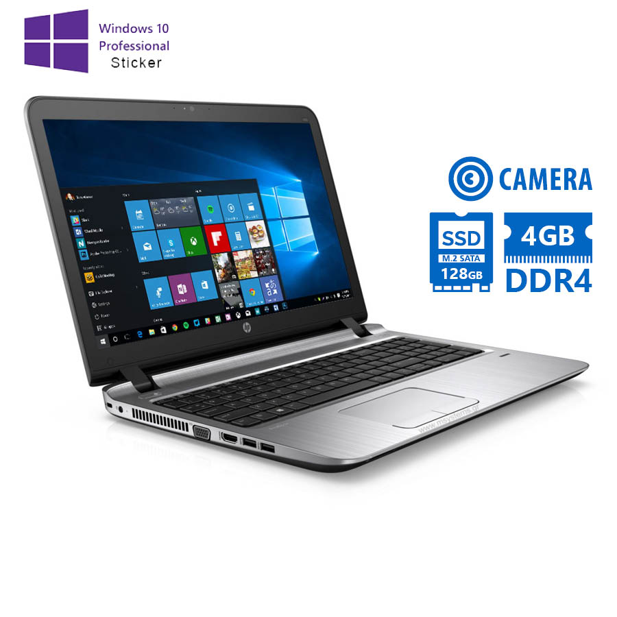 HP ProBook 450G3 i5-6200U/15.6"/4GB DDR4/128GB M.2 SSD/DVD-RW/Camera/10P Grade A Refurbished Laptop