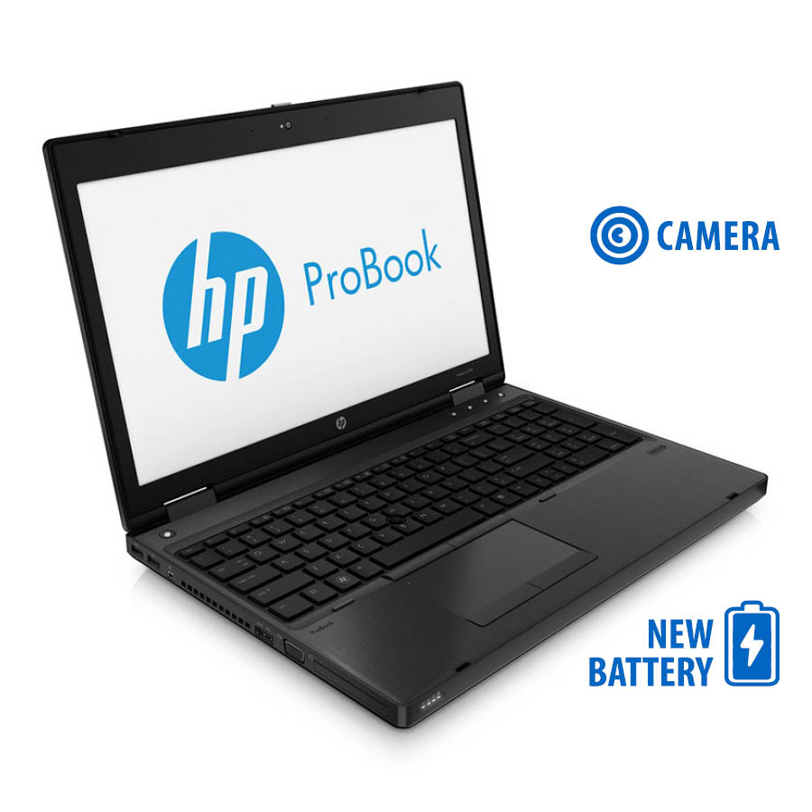 HP ProBook 6570b i5-3230M/15.6"/4GB/320GB/DVD/Camera/New Battery/7P Grade A Refurbished Laptop.