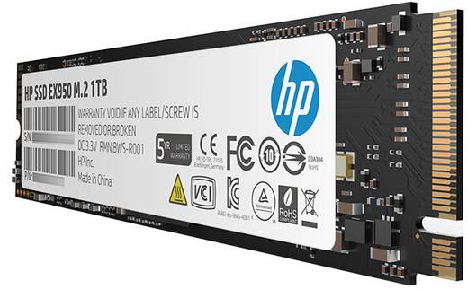 HP SSD  2TB M.2  S-ATA NVMe EX950 Retail 5MS24AA#ABB