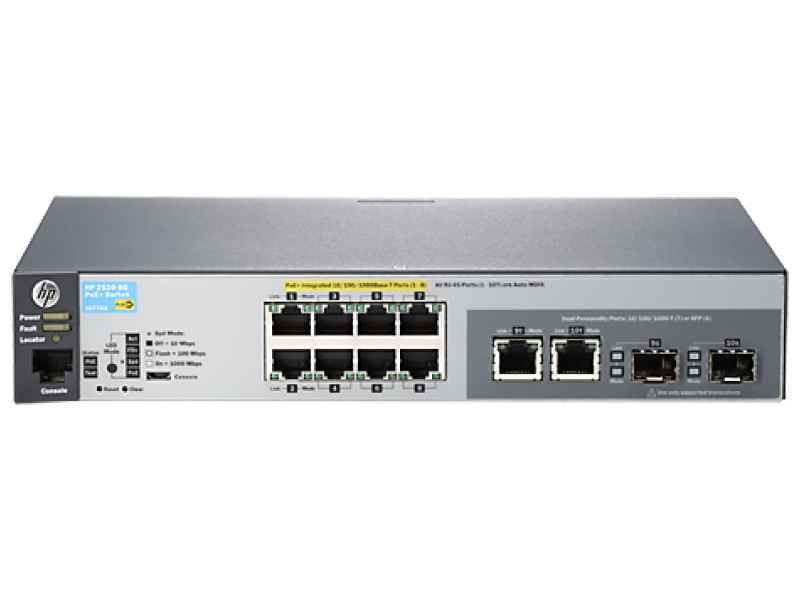 HP Switch 2530-8G 10-port 10