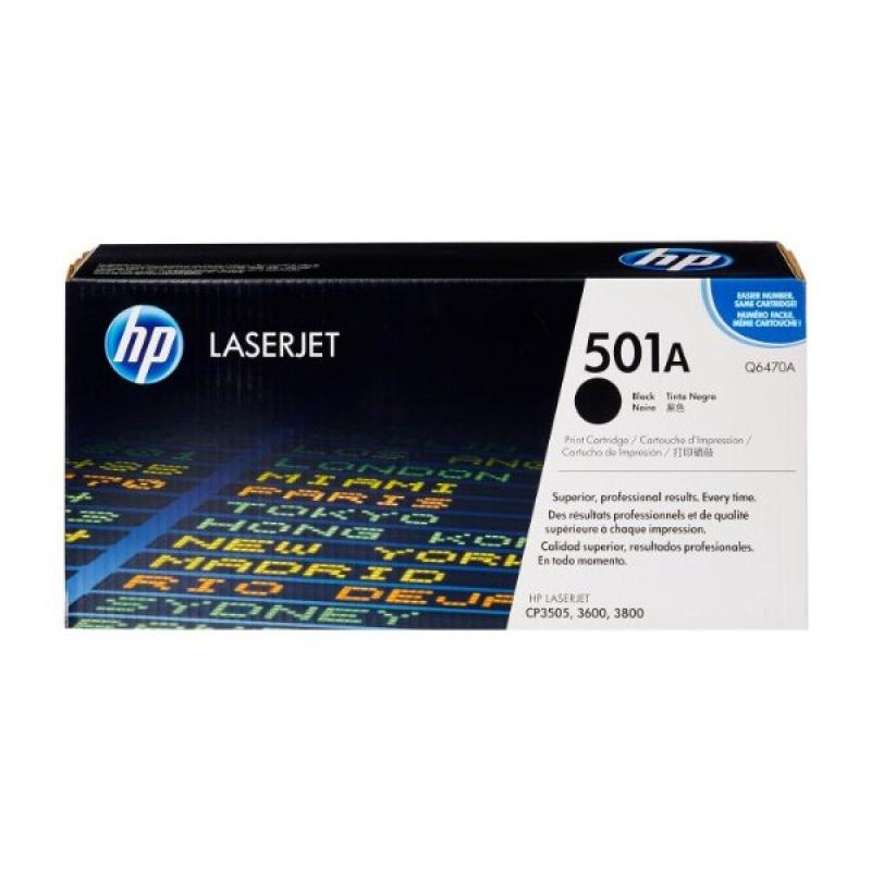 HP Tonerpatrone - 501A - Q6470A - black Q6470A