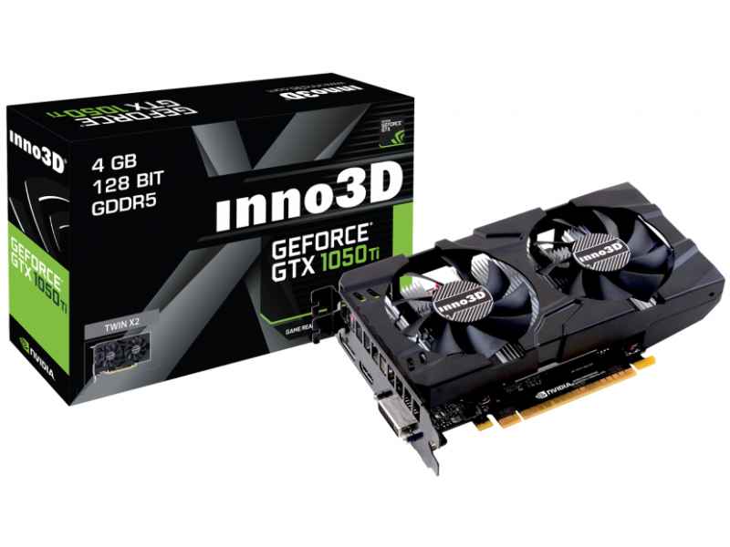 Inno3D GeForce GTX 1050 Ti TWIN X2 GeForce 4GB GDDR5 N105T-1DDV-M5CM