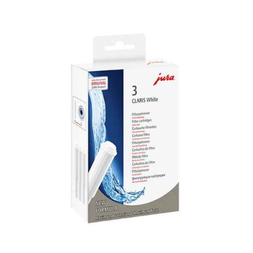 Jura 68739 Claris White-Filter Cartridges, 3pcs-pack