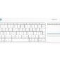 Keyboard Logitech Wireless Touch Keyboard K400 Plus White - DE-Layout 920-007128