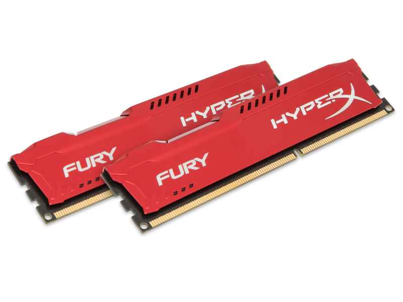 Kingston HyperX FURY Red 16GB 1866MHz DDR3 memory module HX318C10FRK2