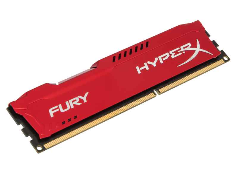 Kingston HyperX FURY Red 8GB 1600MHz DDR3 memory module HX316C10FR