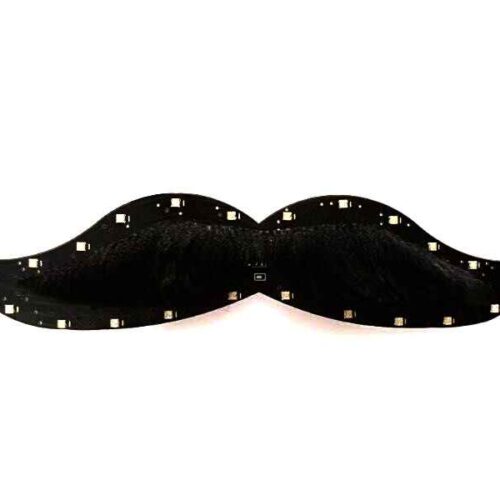 LED moustache with 4 Colors and different flash Lights