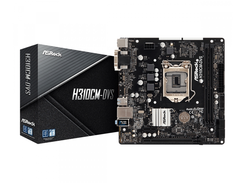 MB ASRock H310CM-DVS   1151 M-ATX D-Sub