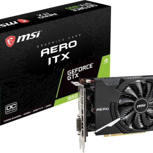 MSI GTX1650 AERO ITX 4G OC 4096MB,PCI-E,DVI,HDMI,DP V809-3061R