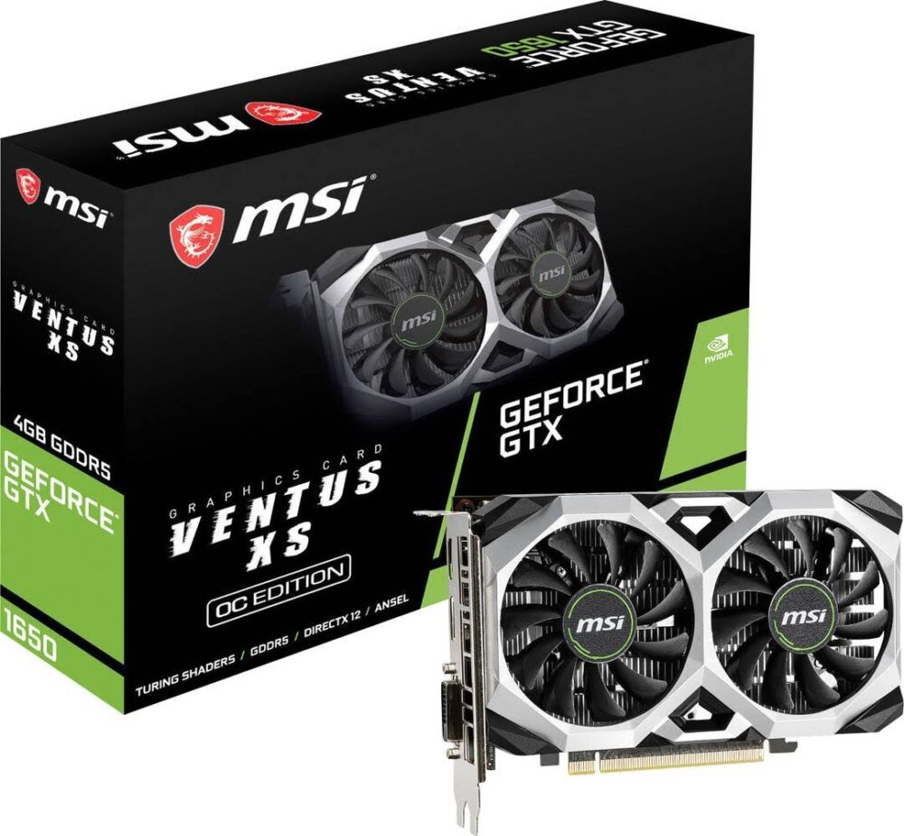 MSI GTX1650 Ventus XS 4G OC 4096MB,PCI-E,DVI,HDMI,DP V809-3060R