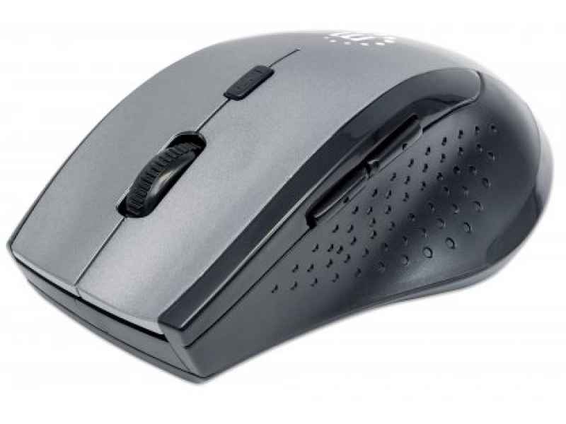Manhattan 179379 mice RF Wireless Optical 1600 DPI Right-hand Black,Grey