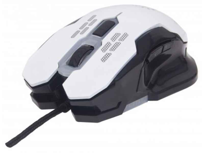 Manhattan USB Optical 2400DPI Right-hand Black - White mice 179232