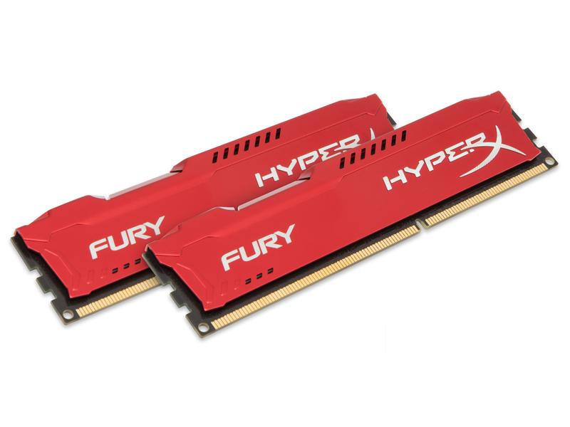 Memory Kingston HyperX Fury DDR3 1600MHz 16GB (2x 8GB) Red HX316C10FRK2