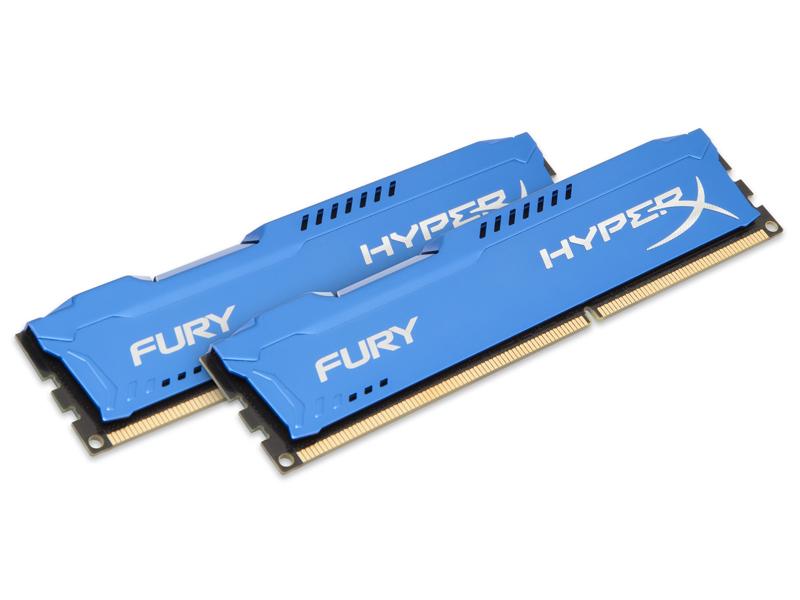 Memory Kingston HyperX Fury DDR3 1600MHz 8GB (2x 4GB) Blue HX316C10FK2