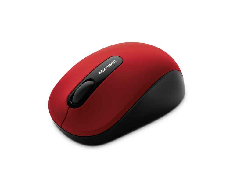 Microsoft Bluetooth Mobile Mouse 3600 mice BlueTrack Ambidextrous Black,Red PN7-00013