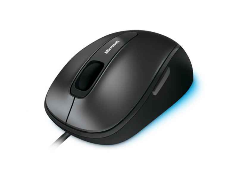 Microsoft Comfort Mouse 4500 mice USB Optical 1000 DPI Ambidextrous Black 4FD-00023