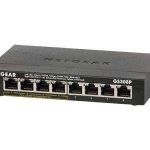 Netgear Unmanaged network switch L3 Gigabit Ethernet GS308P-100PES