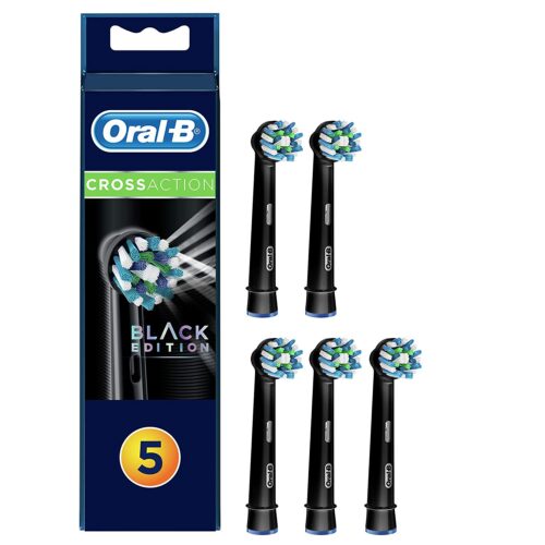 Oral-B CrossAction EB50 Replacement Brush Heads 5 pcs. black