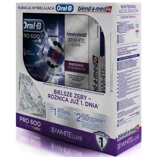 Oral-B Pro 600 3D WHITE Blue