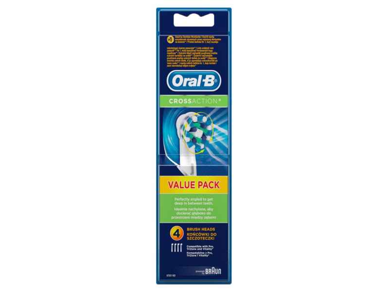Oral-B Replacement Brush Head CrossAction EB50-4 (4pcs.)