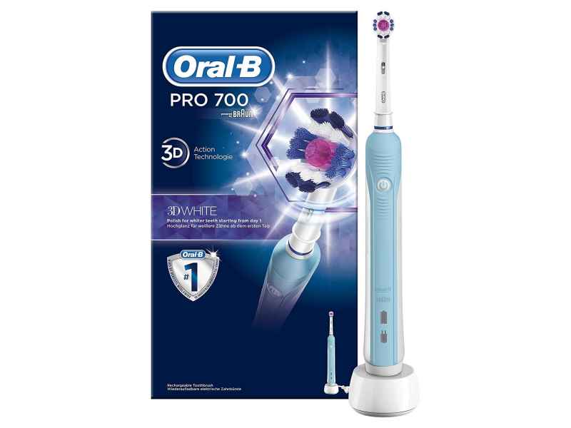Oral-B Toothblush Pro 700 3D White blue