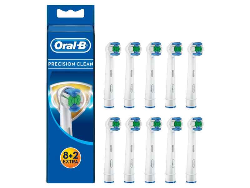 Oral-B Toothbrush Head bacteria protect Precision Clean EB20 8+2 (10 pcs)