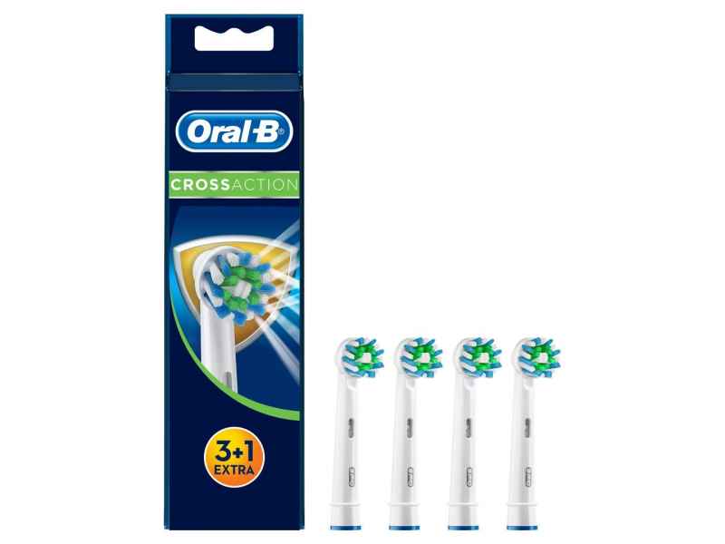 Oral-B Toothbrush Heads bacteria protection CrossAction EB50-3+1