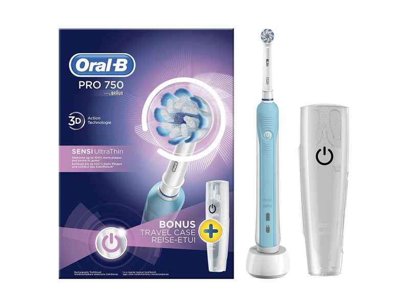 Oral-B Toothbrush PRO 750 SENSI UltraThin + Travel Case
