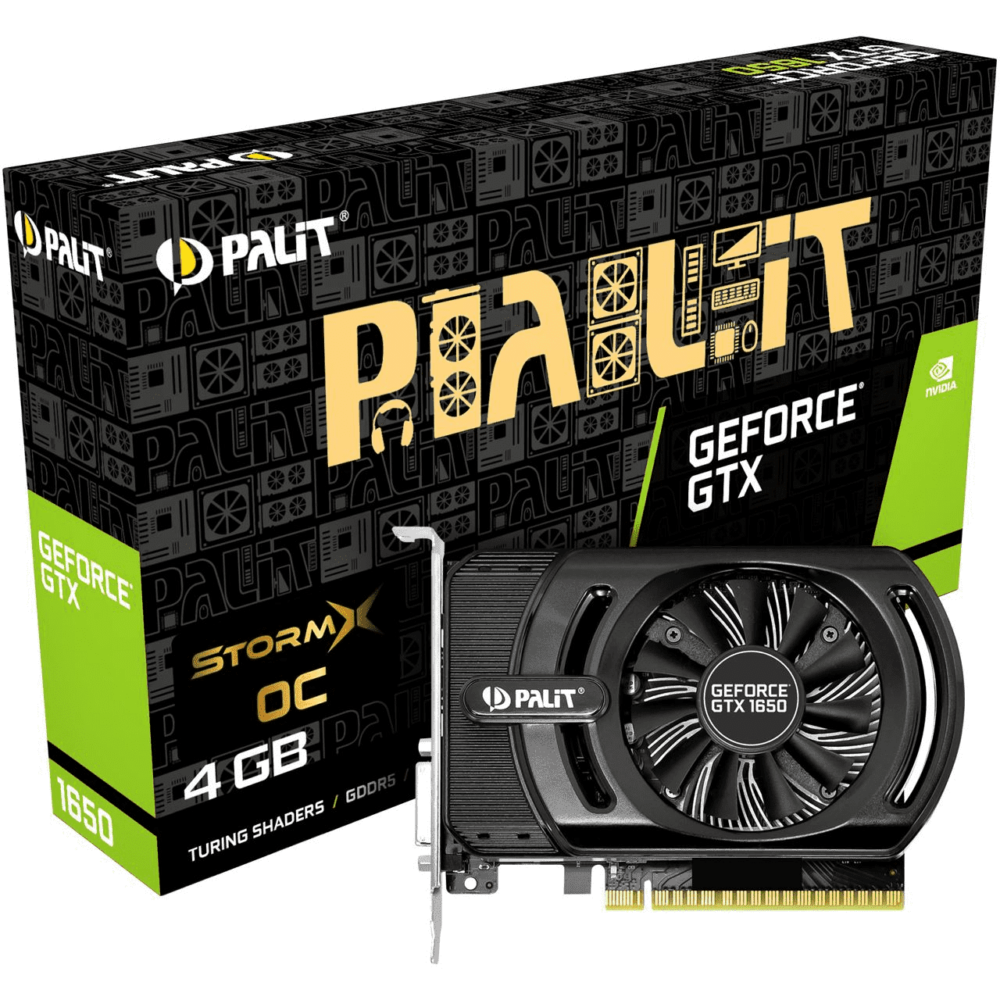 Palit GTX1650 StormX OC 4096MB,PCI-E,DVI,HDMI,DP NE51650S06G1-1170F
