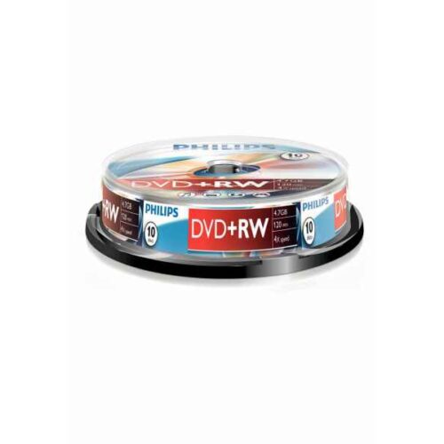 Philips DVD+RW 4,7GB 10pcs spindel 4x DW4S4B10F