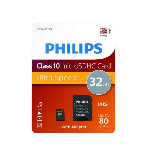 Philips MicroSDHC 32GB CL10 80mb