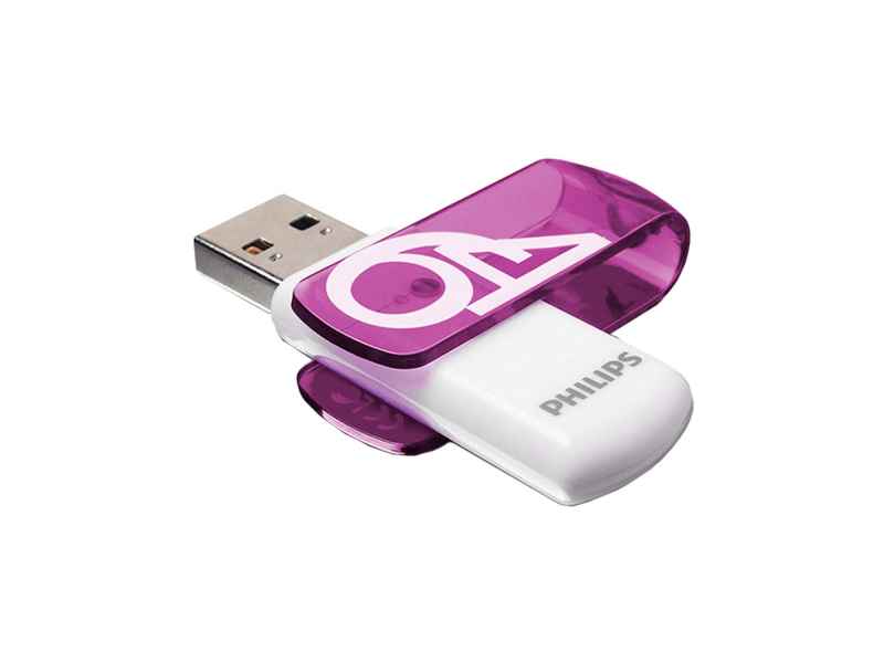 Philips USB 2.0 64GB Vivid Edition Purple FM64FD05B