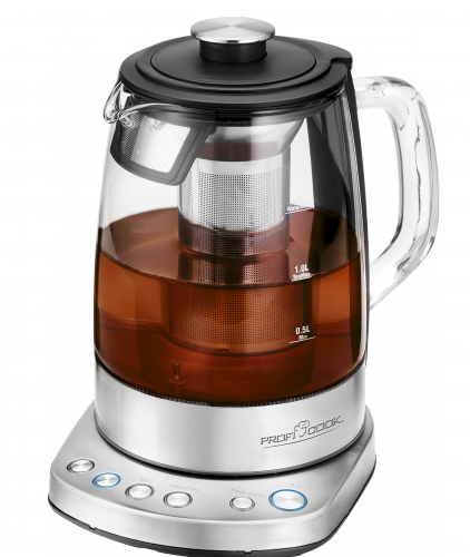 ProfiCook Glass tea kettle Wi-Fi 1,5L, WKS 1167G inox