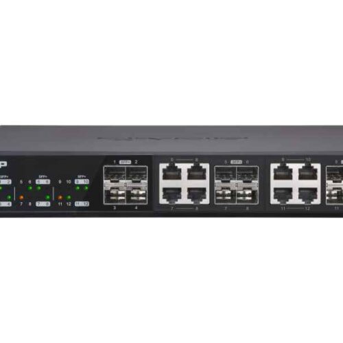 Qnap Switch 12-port (4x10 Gigabit SFP + 8 C 10G-Bit SFP) QSW-1208-8C