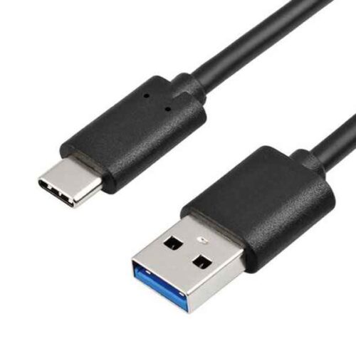 Reekin USB 3.0 Cable - Male-Type-C - 1,0 Meter (Black)