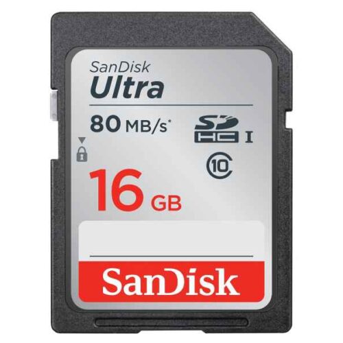 SanDisk  Ultra 16GB SDHC UHS-I Class 10 memory card SDSDUNC-016G-GN6IN