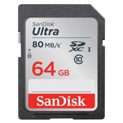 SanDisk Ultra SDXC 64GB CL10 UHS-I 80MB