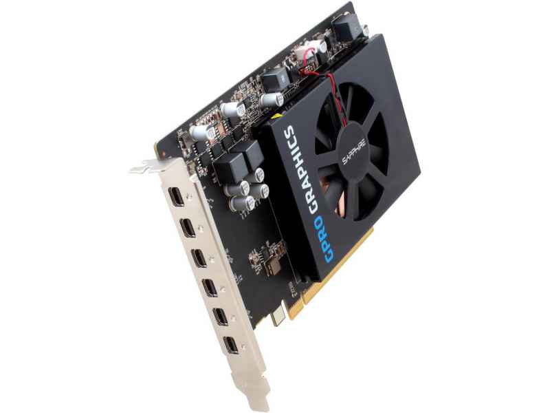 Sapphire AMD GPro 6200 4GB GDDR5 6x MiniDP AMD Graphics Core Next - 4GB GD