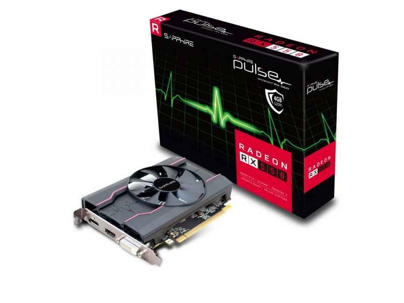 Sapphire RADEON Pulse RX 550 - Graphics card - PCI 4,096 MB GDDR5 11268-01-20G
