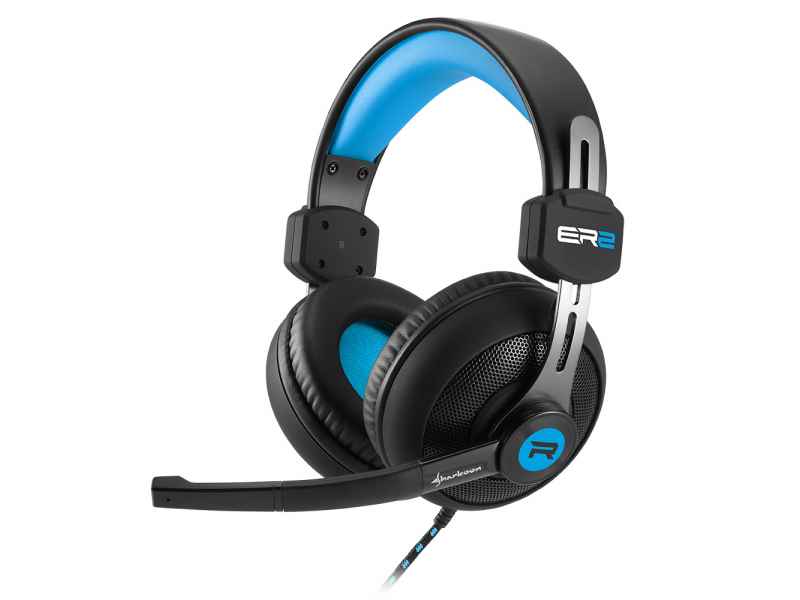 Sharkoon RUSH ER2 Binaural Head-band Black,Blue headset