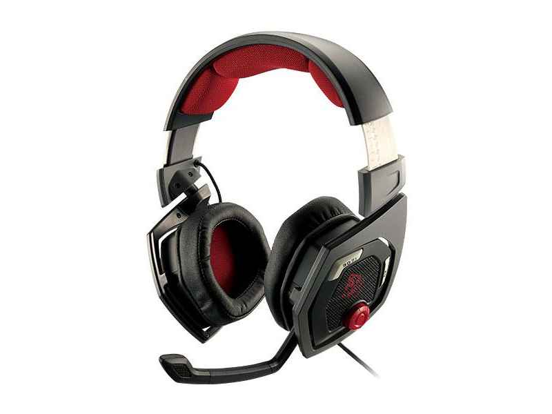 Thermaltake SHOCK 3D 7.1 Binaural Head-band Black,Red headset HT-RSO-DIECBK-13